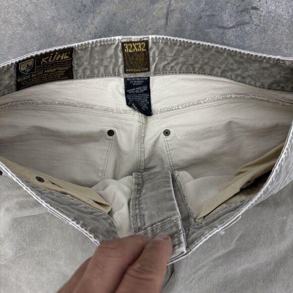 Kuhl Rydr Vintage Pantina Dye Gray Men’s Outdoor Canvas Work Pants Size 32x30 - Picture 12 of 16